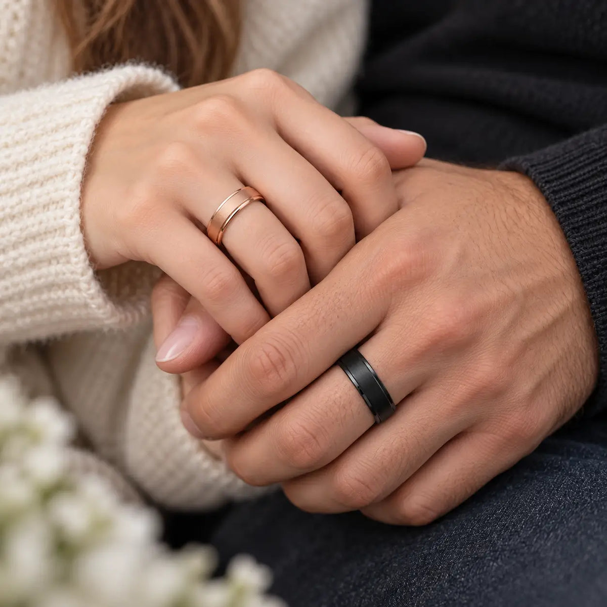 Custom Couple Promise Rings