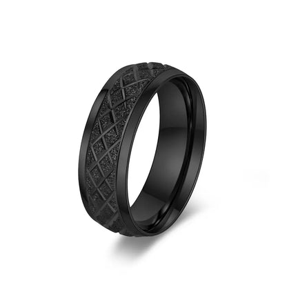 “Eternal Bond” Matte Engraved Ring