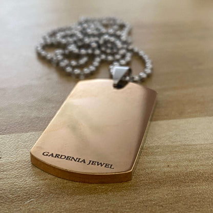 Her King His Queen Couple Tag Necklace
