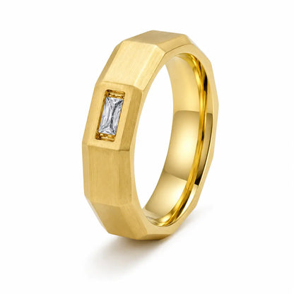 Gold Personalized Ring for Men