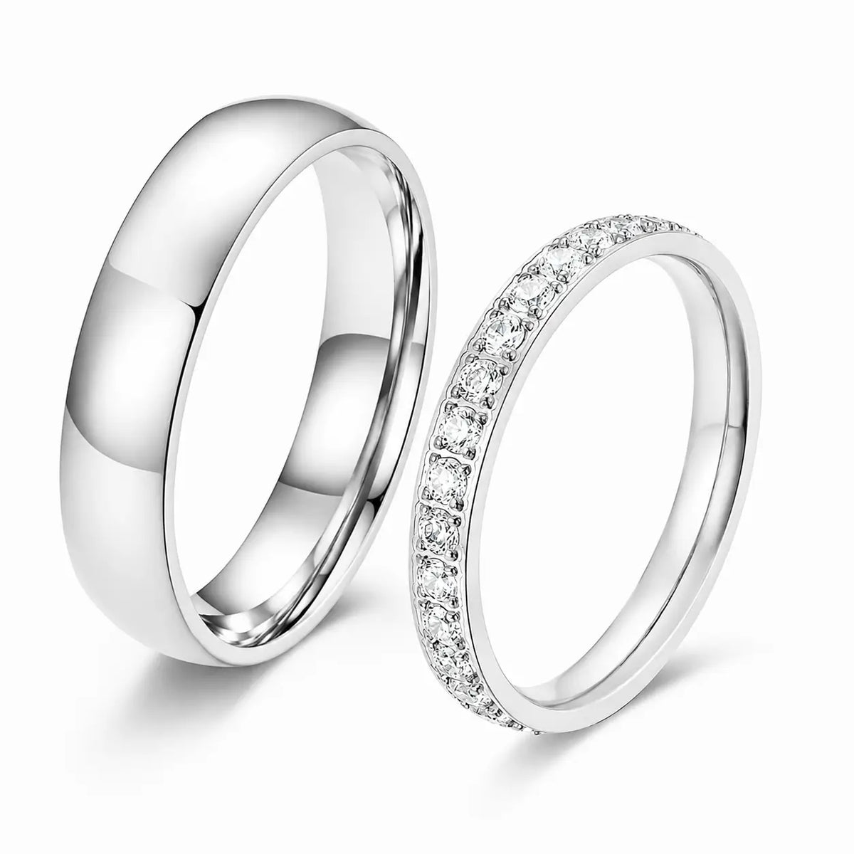 Personalized Couple Bridal Rings
