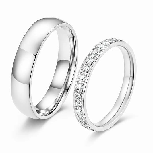 Personalized Couple Bridal Rings