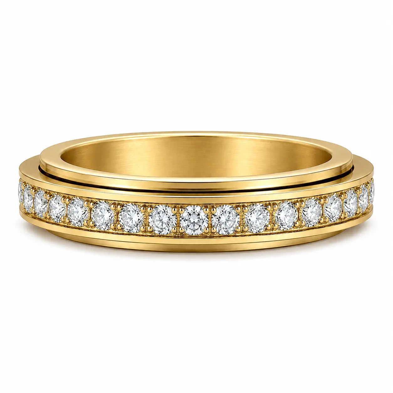 Sparkle Spinner Personalized Ring