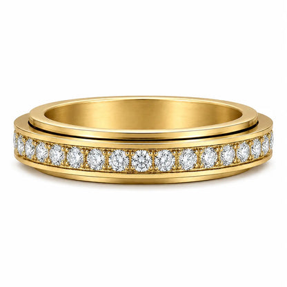 Sparkle Spinner Personalized Ring