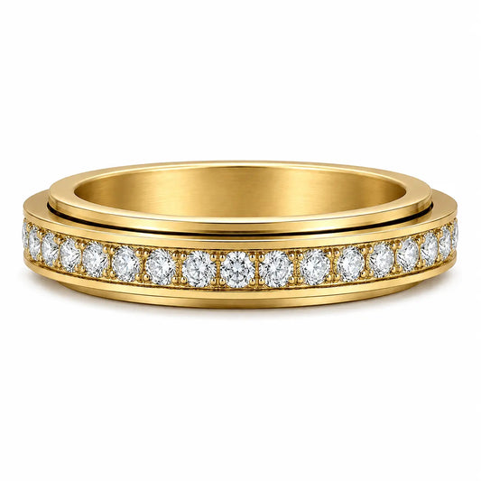 Pavé Spinner Personalized Ring