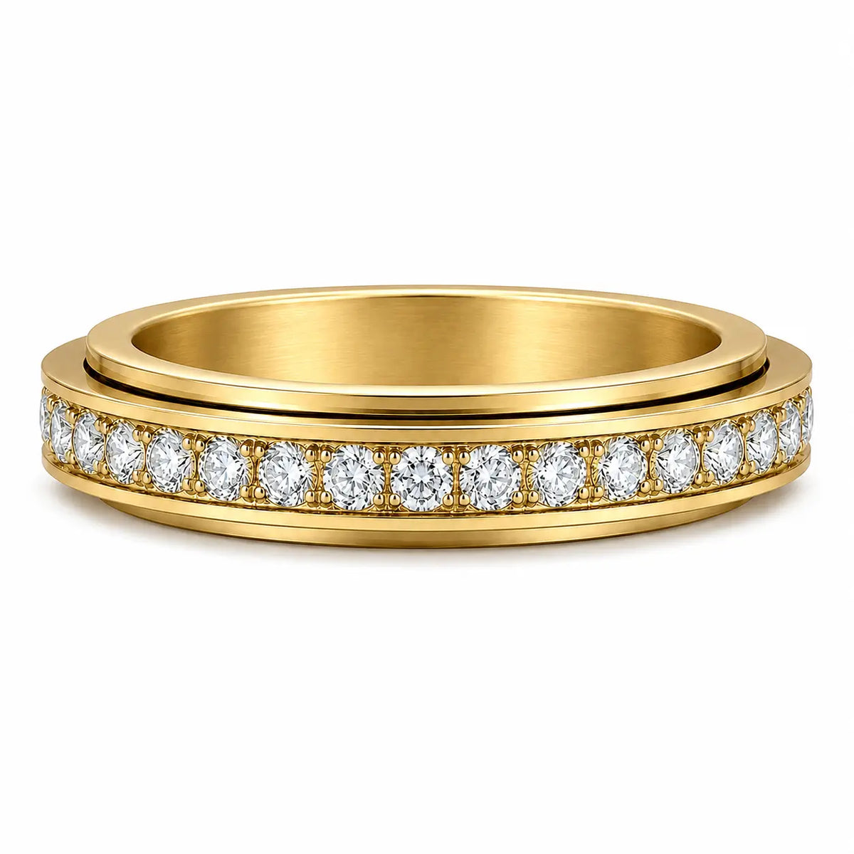 Spinner Couple Ring Set Gold