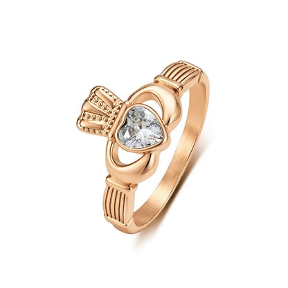 Heart Claddagh Ring
