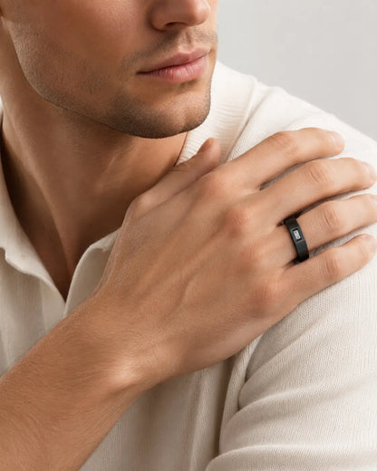Gold Personalized Ring for Men