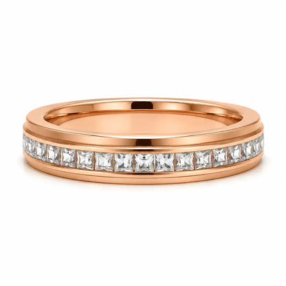 Sparkle Rose Gold Rotating Ring