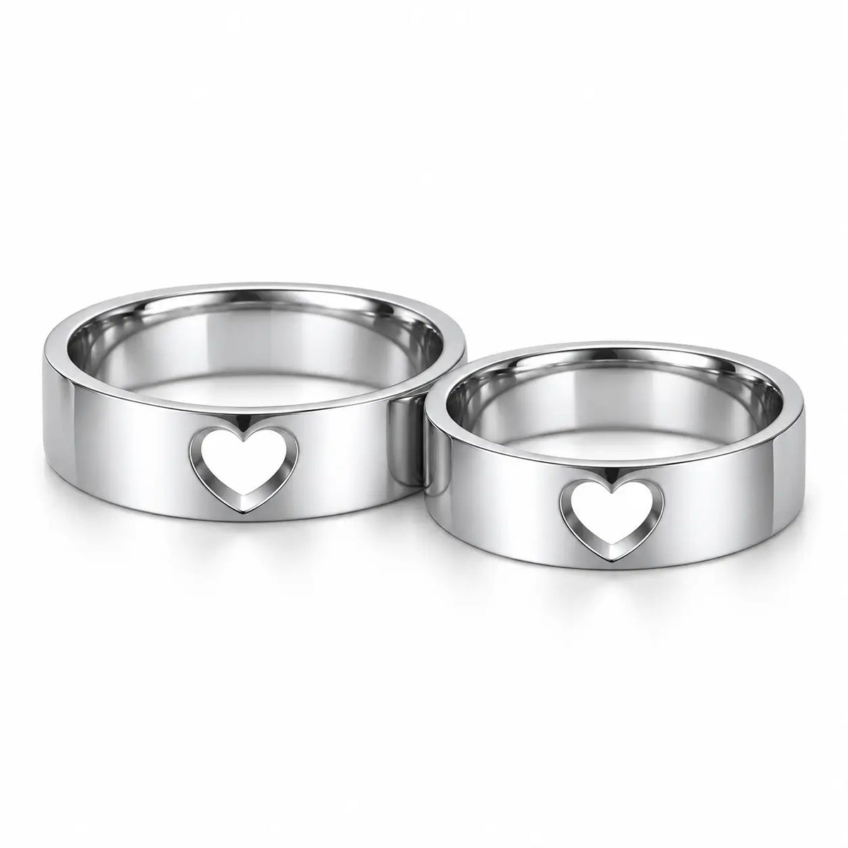 Couple Engravable Promise Rings