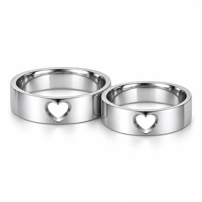 Couple Engravable Promise Rings