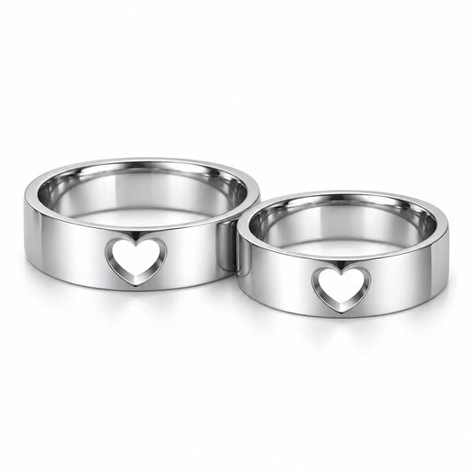 Couple Engravable Promise Rings