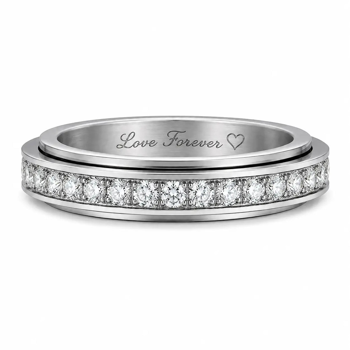 Spinner Couple Ring Set Gold