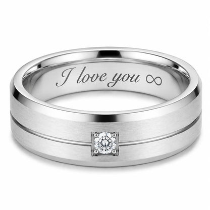 Endless Love Couple Rings Gold-tone
