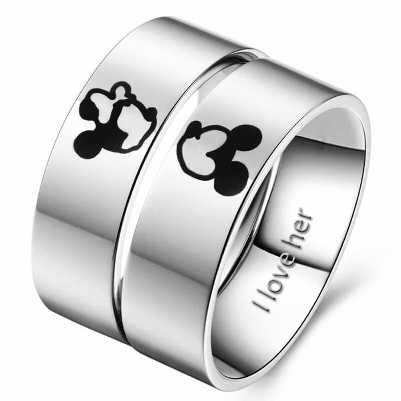 Unisex Couple Promise Rings