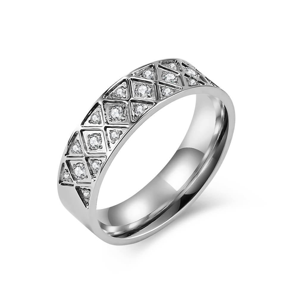 Black Unisex Promise Ring