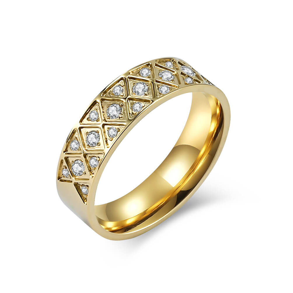 Black Unisex Promise Ring