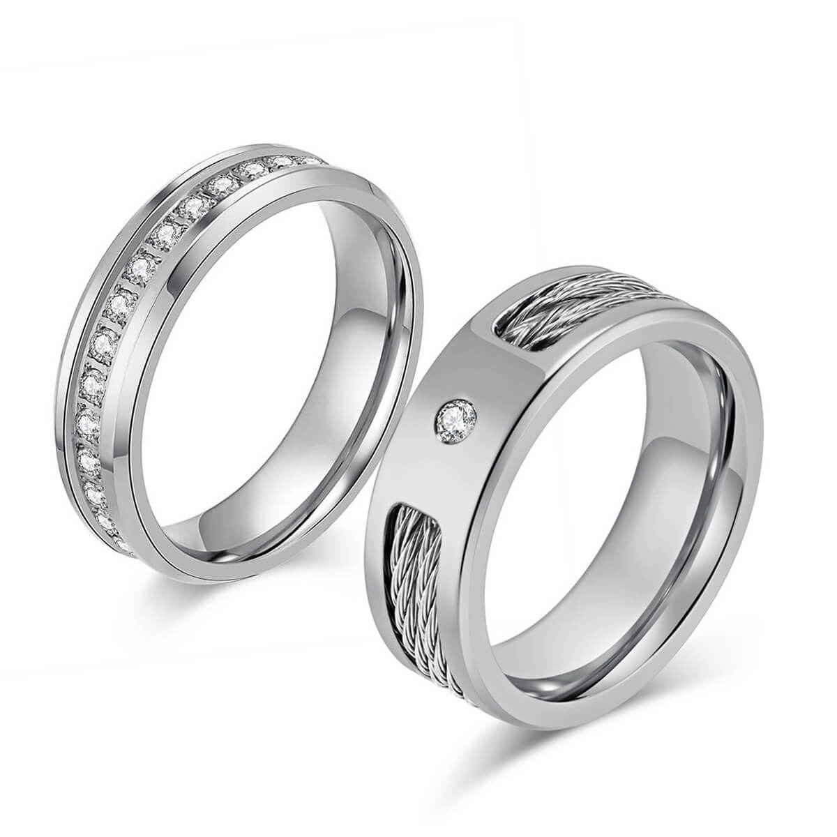 Promise Ring Set Gold-Tone