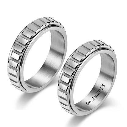 Unisex Spinner Custom Ring
