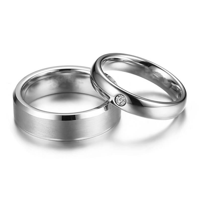 Titanium Couple Ring Personalize with Engravings