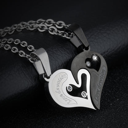 Matching Heart Couple Necklaces