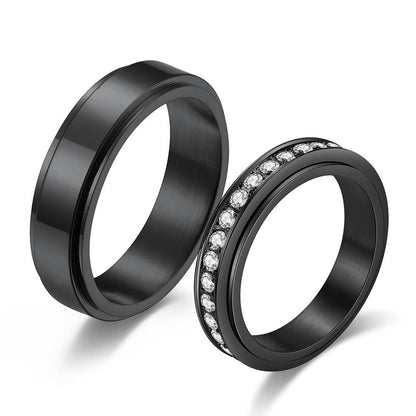 Spinner Couple Rings Fidget Band