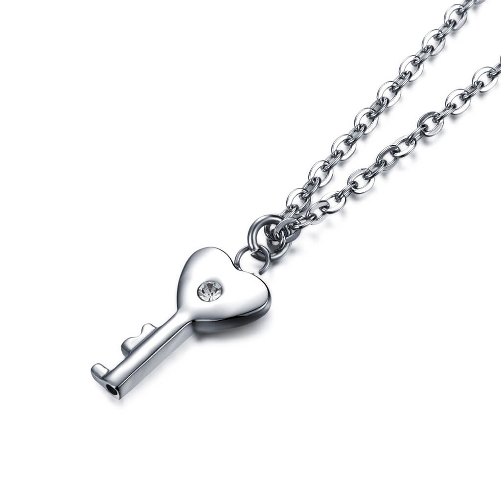 Matching Heart Key Lock Couple Set