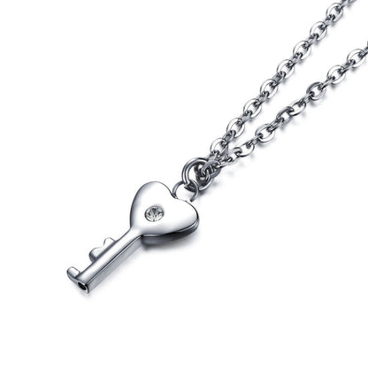 Matching Heart Key Lock Couple Set