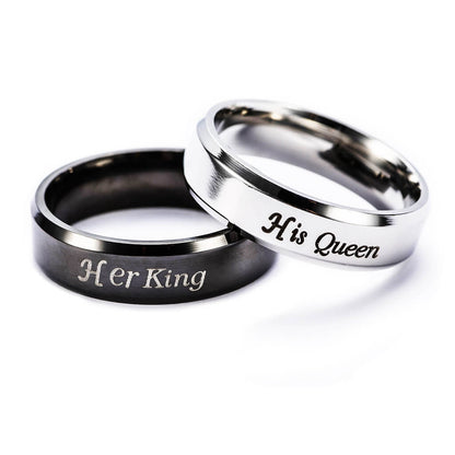 Her King His Queen Ring Couple Set
