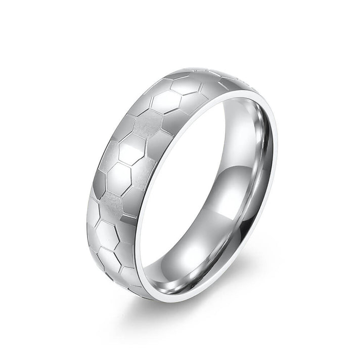 World Cup Football Fans Engraved Ring