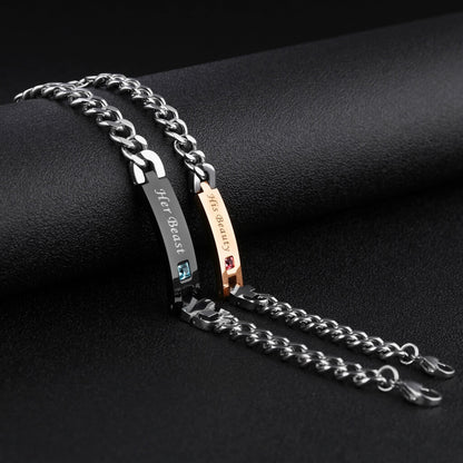 Her Beast & His Beauty Couple Bracelets ( Set)