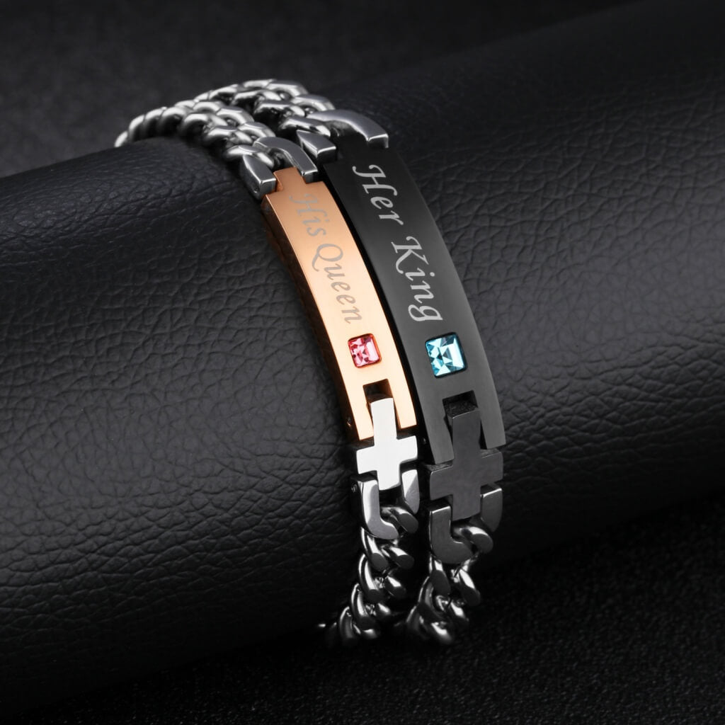 Her King & His Queen Bracelets For Couple