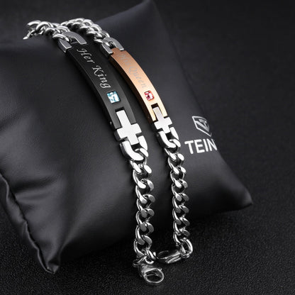 Her King & His Queen Bracelets For Couple