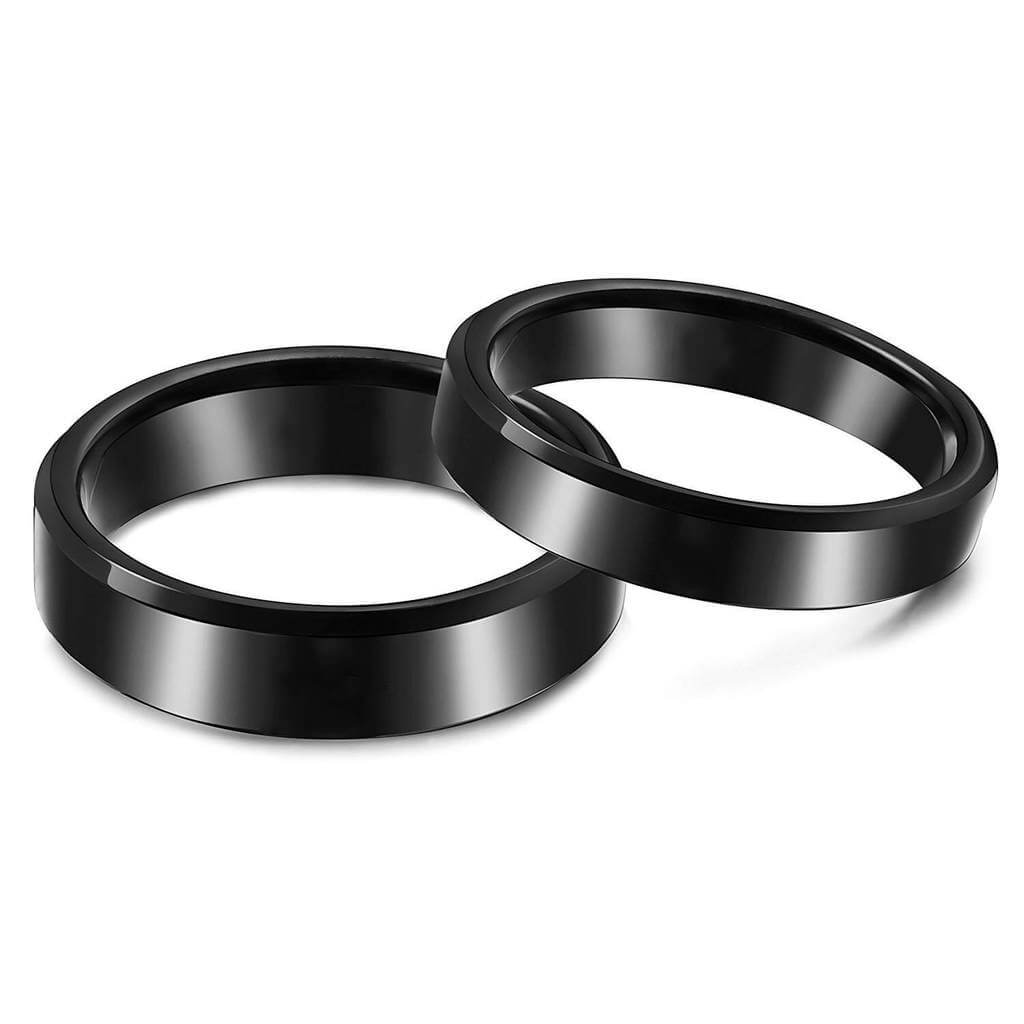 Black Promise Rings Personalize with Engravings