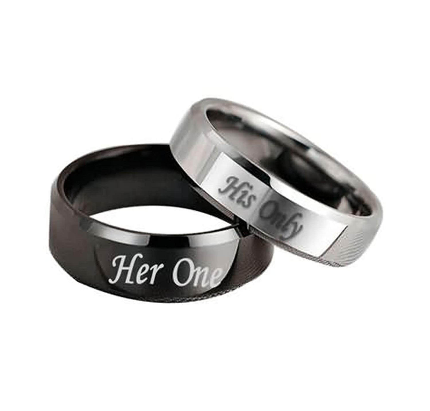 Couple His Only Her One Promise Rings