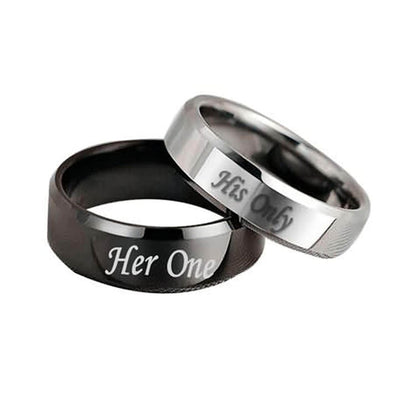 Her King His Queen Ring Couple Set