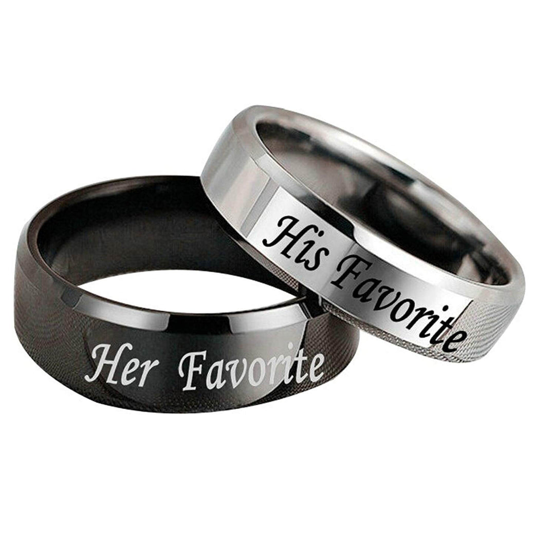 His Her Favorite Couple Rings