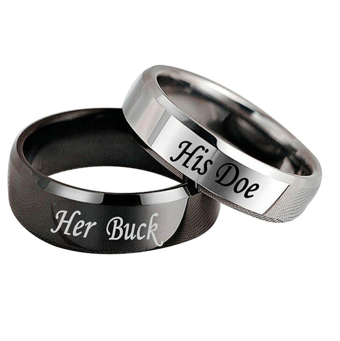 Her King His Queen Ring Couple Set