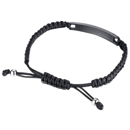 Matching Nameplate ID Couple Bracelets