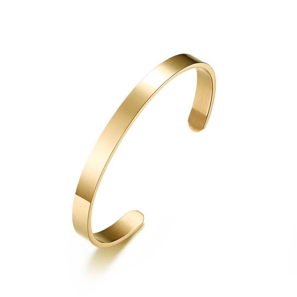 Couple Open Cuff Bracelets for Women and Men