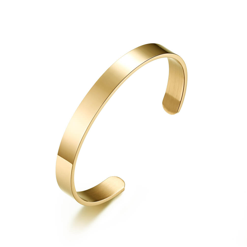 Couple Open Cuff Bracelets for Women and Men
