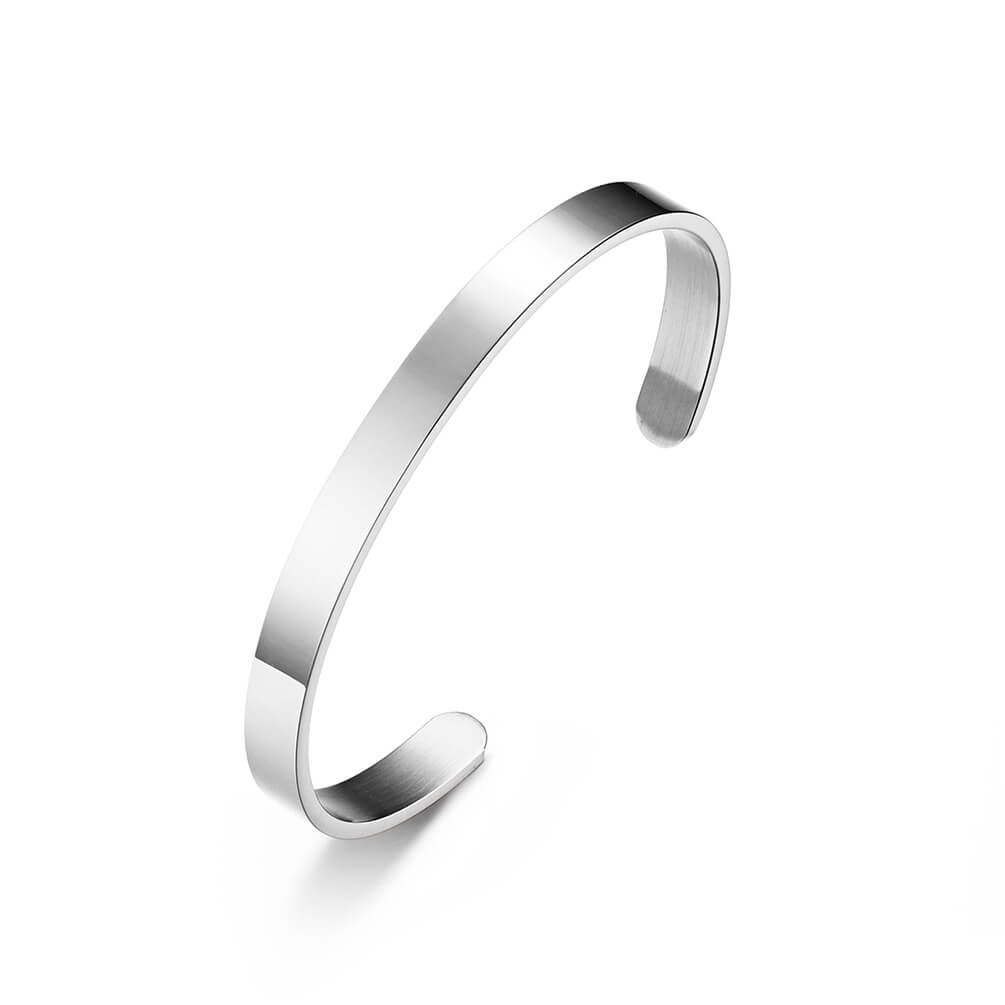 Couple Open Cuff Bracelets for Women and Men
