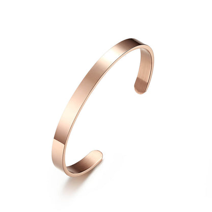 Couple Open Cuff Bracelets for Women and Men