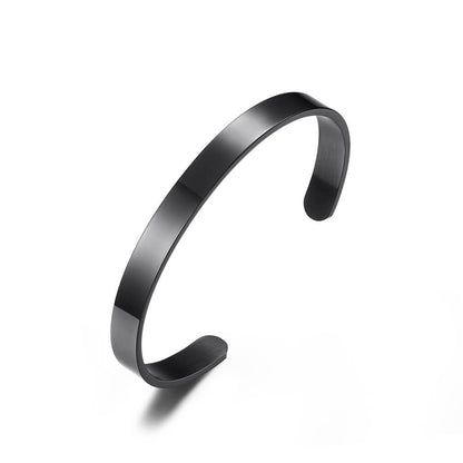 Couple Open Cuff Bracelets for Women and Men
