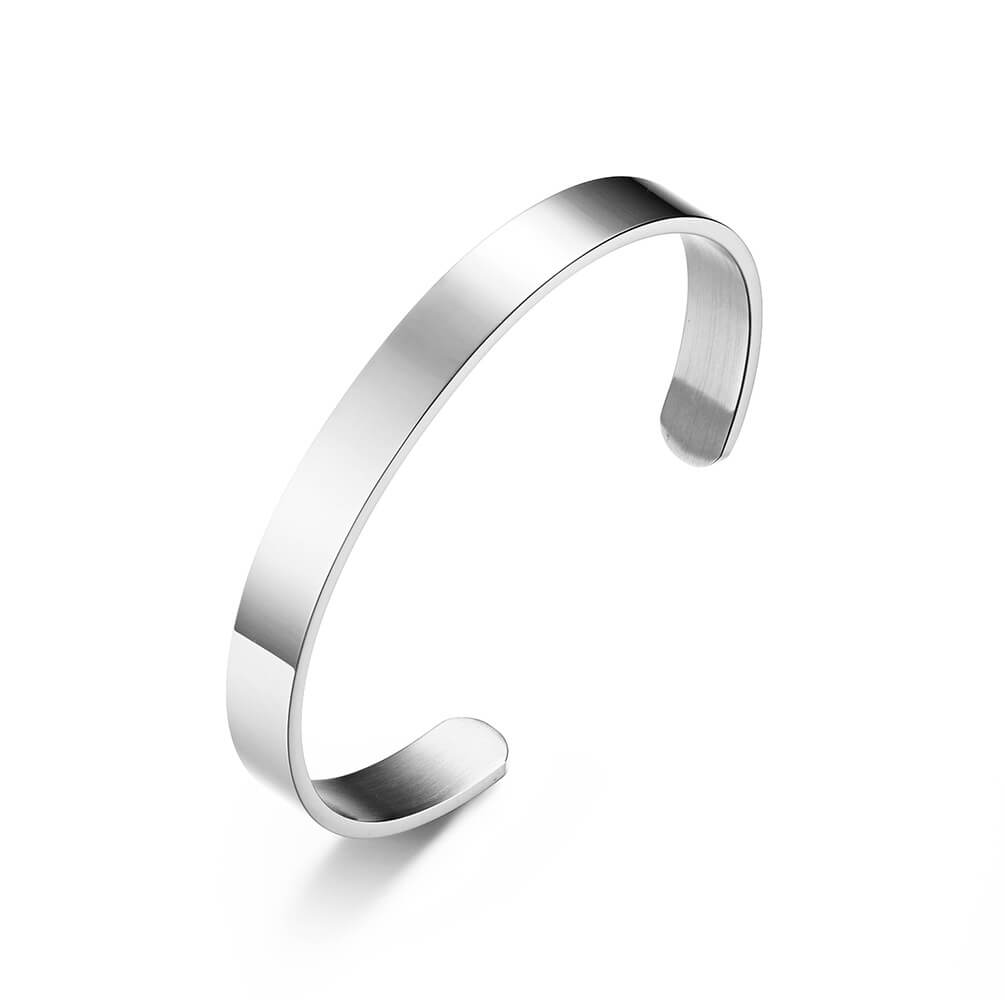 Couple Open Cuff Bracelets for Women and Men