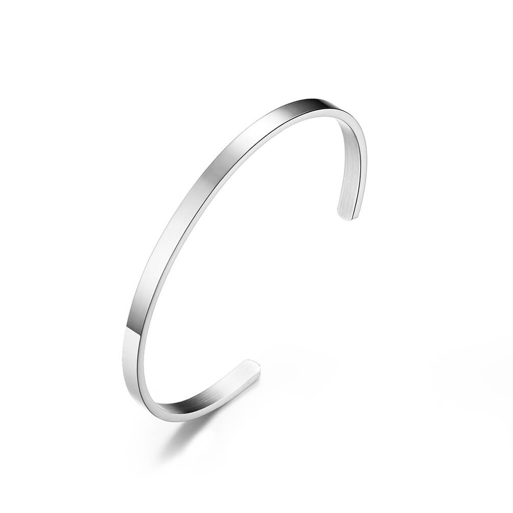Couple Open Cuff Bracelets for Women and Men