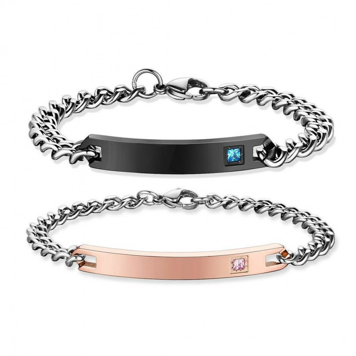 Magnetic Couples Bracelets - Engraved & Shipped From Australia - Auswara