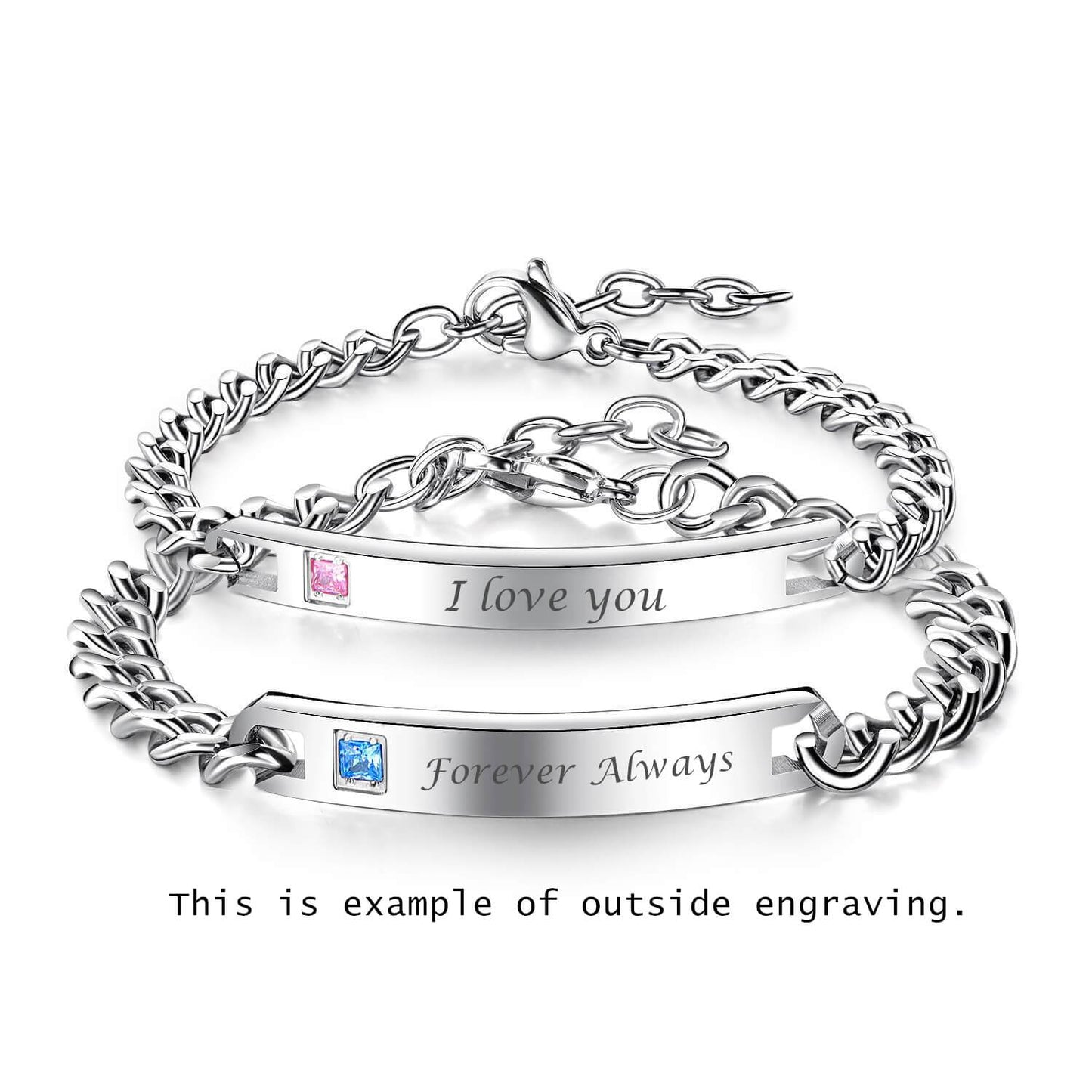 Custom ID Bracelet Set