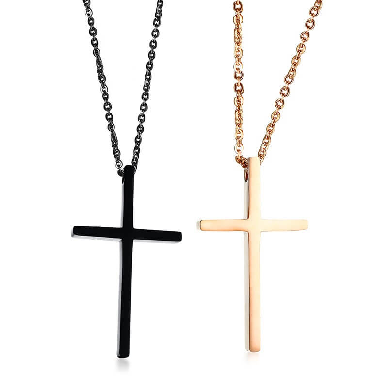 I M MANUEL Cross Couple Necklaces