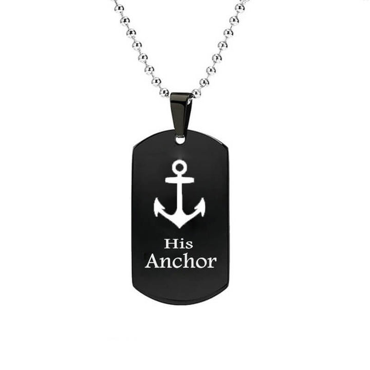 His Anchor and Her Captain Necklaces